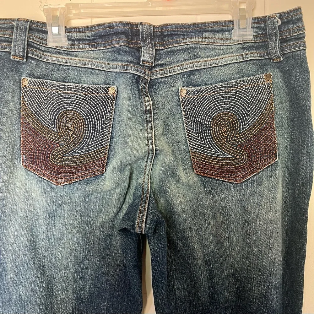YMI Women's Blue Flare Jeans